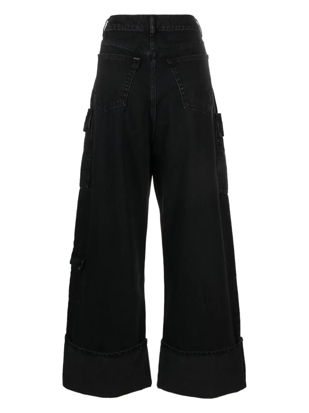 High-Waisted Cargo Trousers