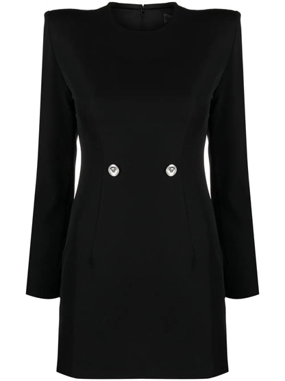 Hourglass Grain-De-Poudre Minidress