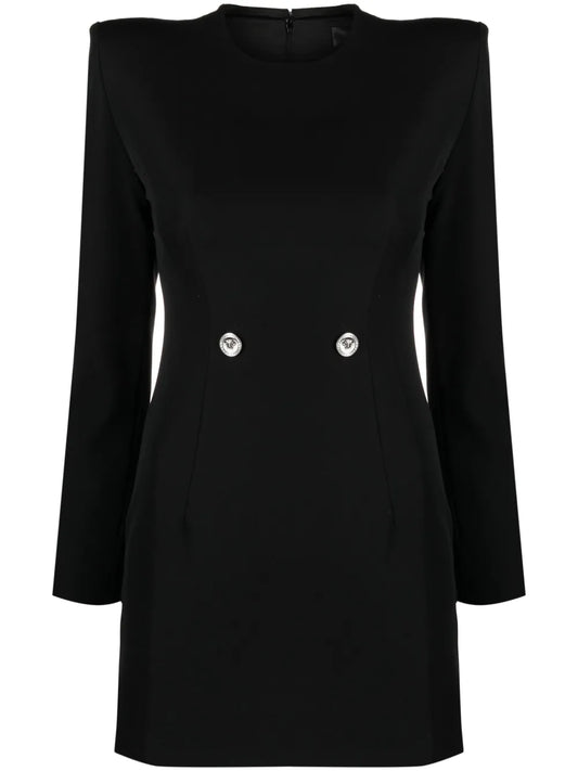 Hourglass Grain-De-Poudre Minidress