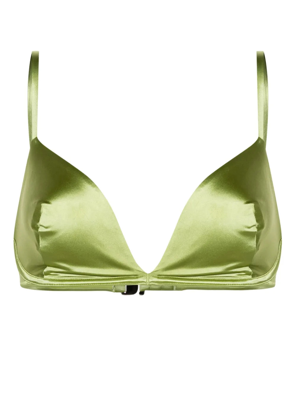 The Triangle Satin Bikini Top