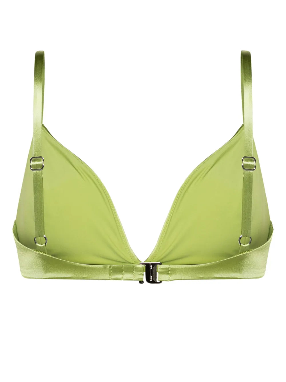 The Triangle Satin Bikini Top