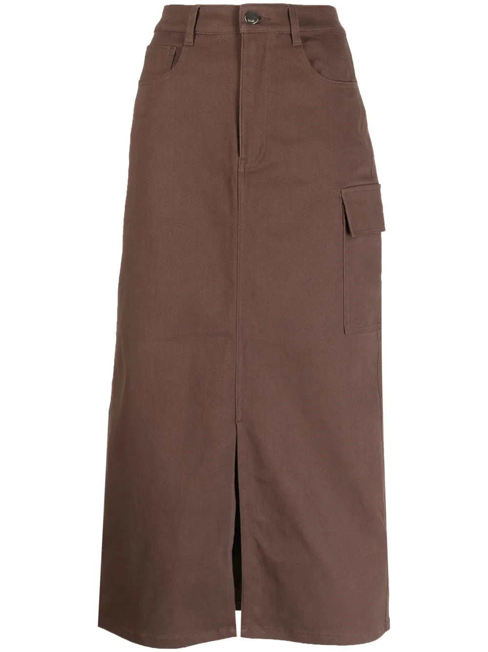 High-Waisted Midi Skirt