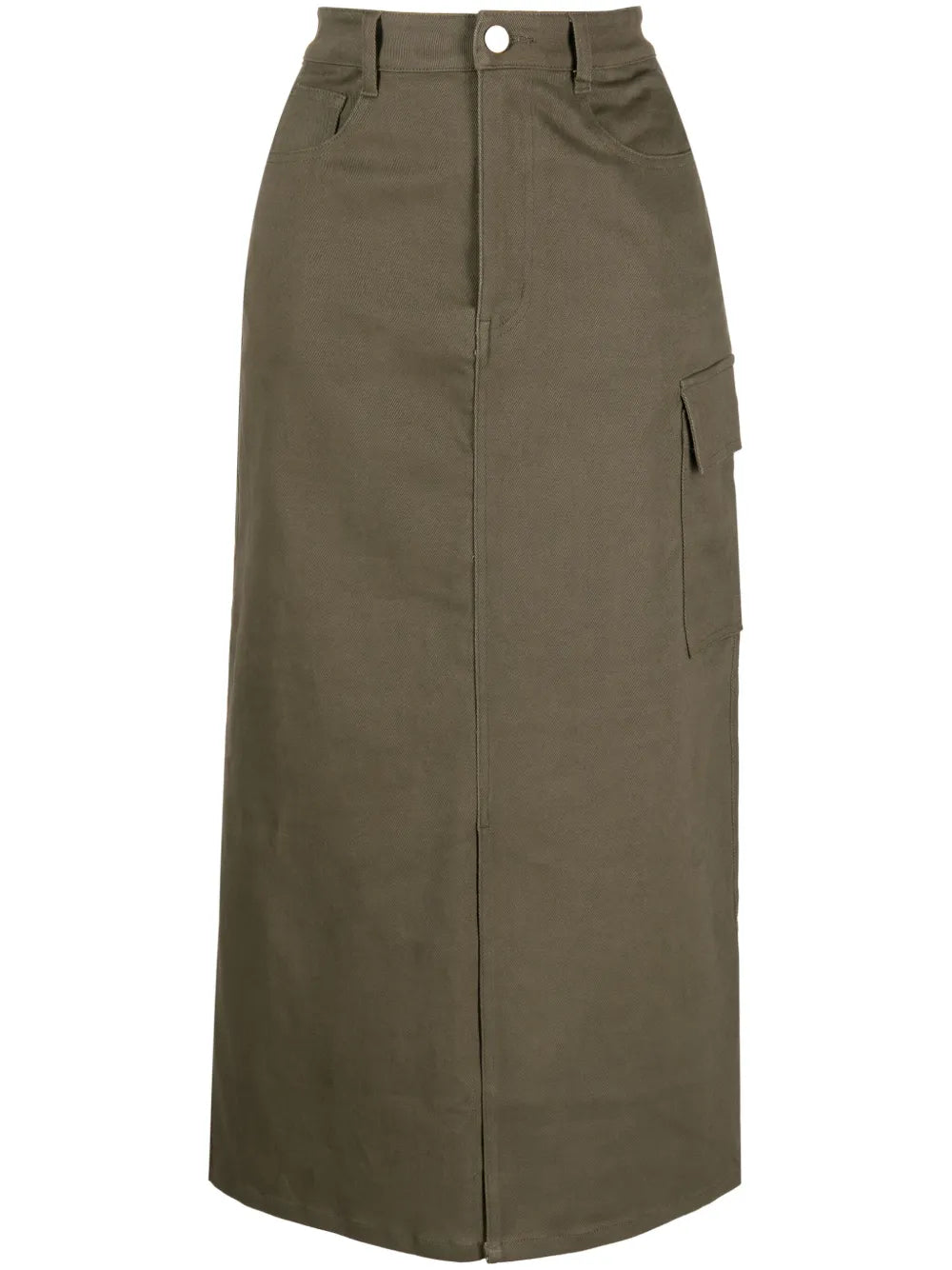 High-Waisted Midi Skirt