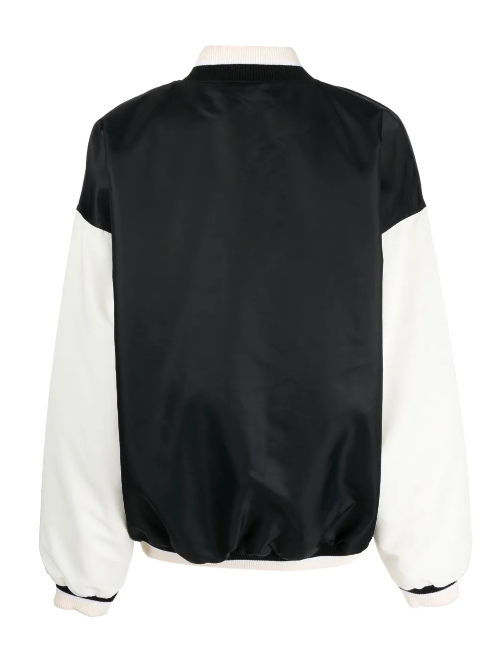 Logo-Patch Satin Bomber Jacket