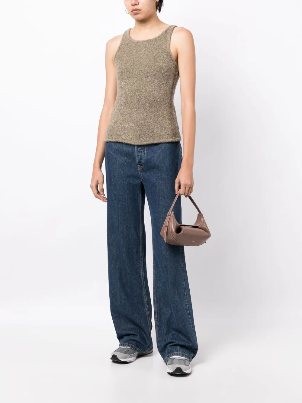 Sleeveless Fleece Knitted Top