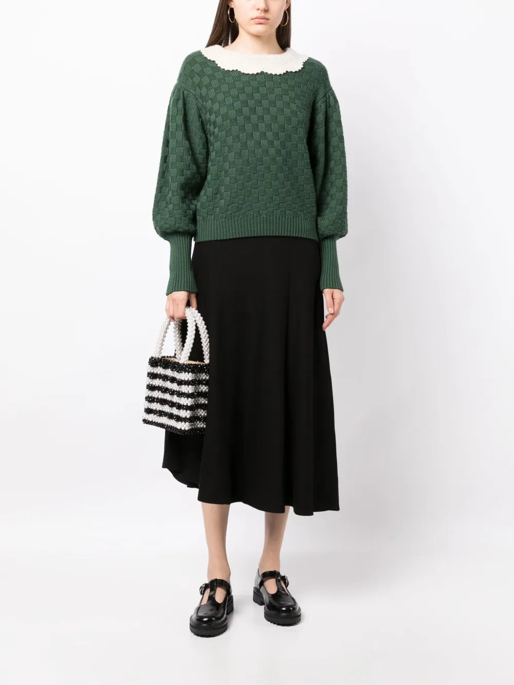 Asymmetric Midi Skirt