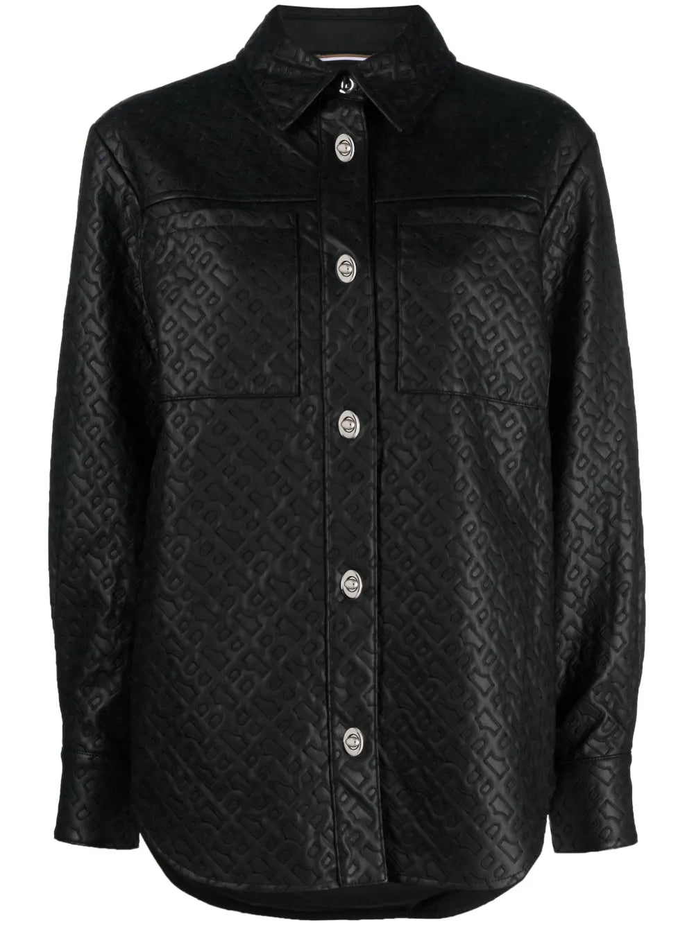Monogram-Embossed Long-Sleeve Shirt