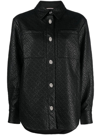Monogram-Embossed Long-Sleeve Shirt