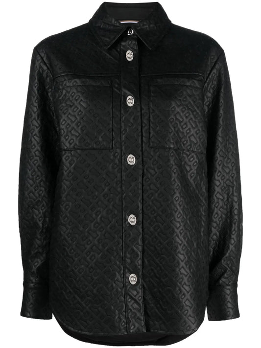 Monogram-Embossed Long-Sleeve Shirt