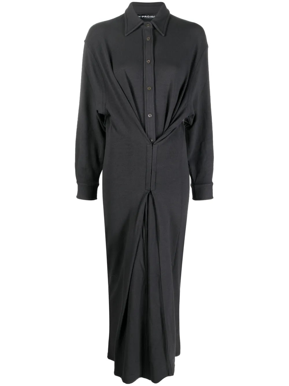 Hook-Eye Midi Shirtdress