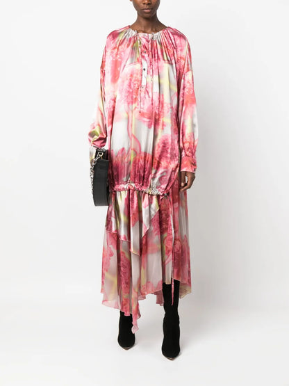 D-Cabir Floral-Print Maxi Dress