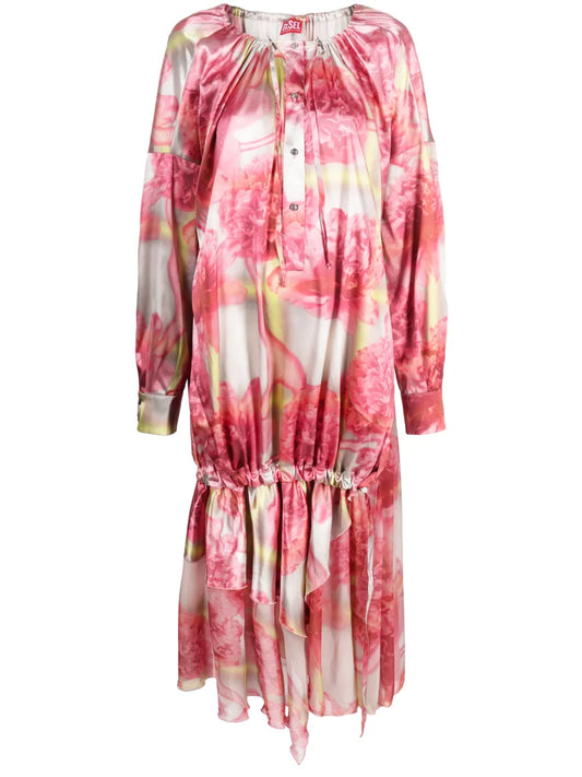 D-Cabir Floral-Print Maxi Dress