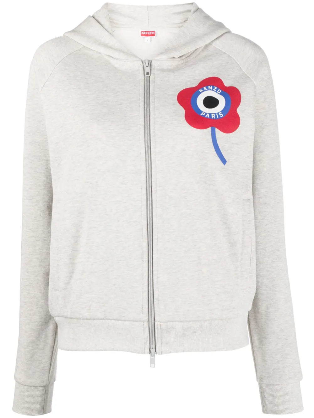 Logo-Print Zip-Up Hoodie