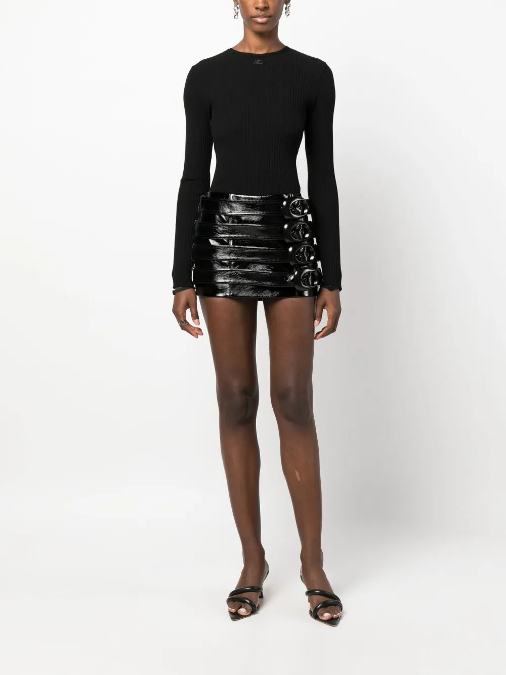 Open-Back Fine-Ribbed Top