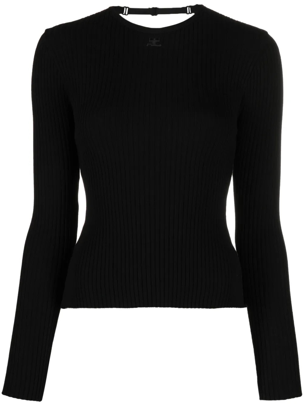 Open-Back Fine-Ribbed Top