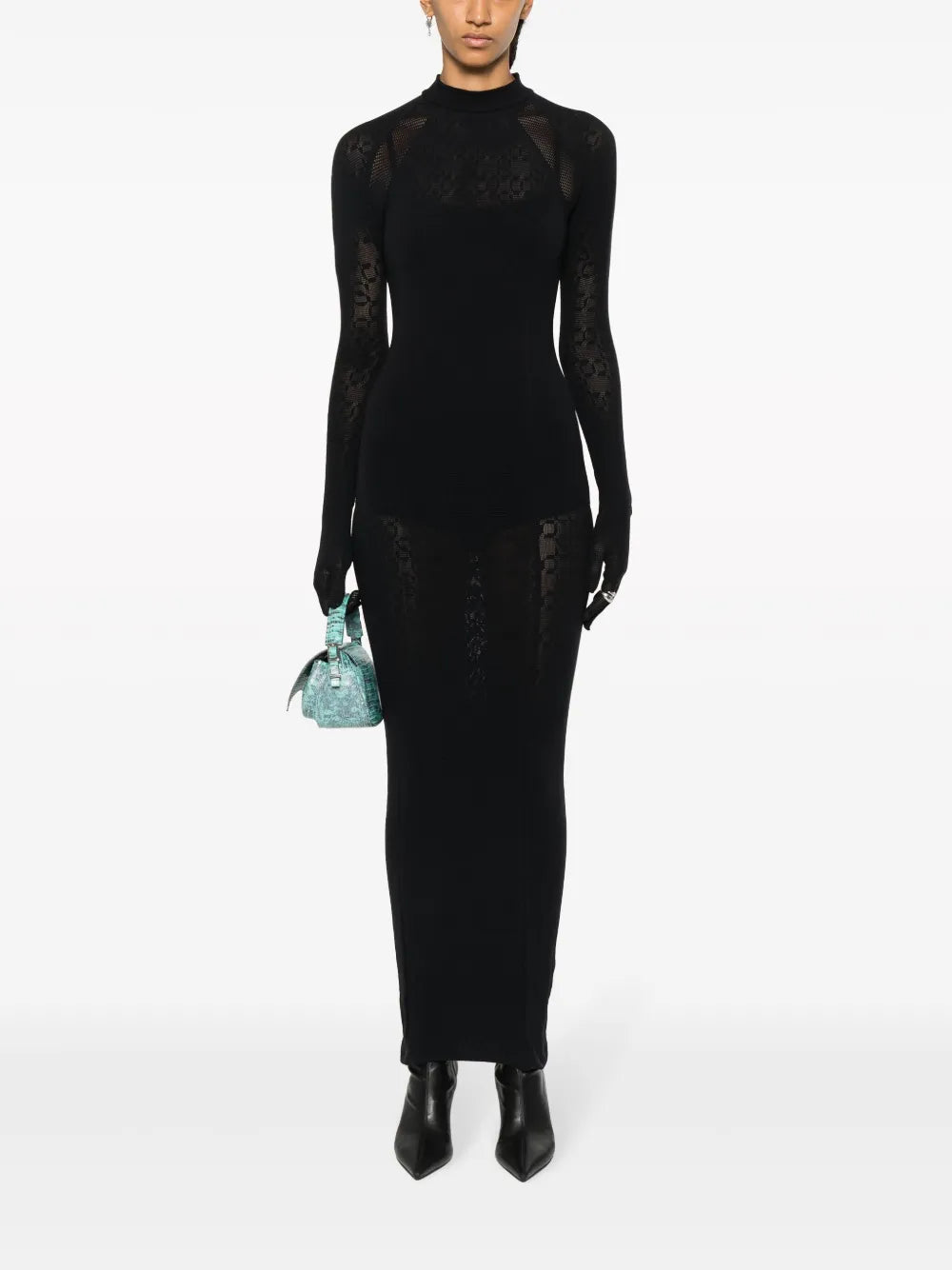 Warp-Knit Logo Maxi Dress