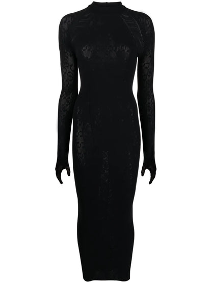 Warp-Knit Logo Maxi Dress
