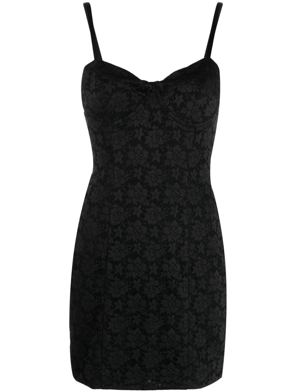 Floral Jacquard Minidress