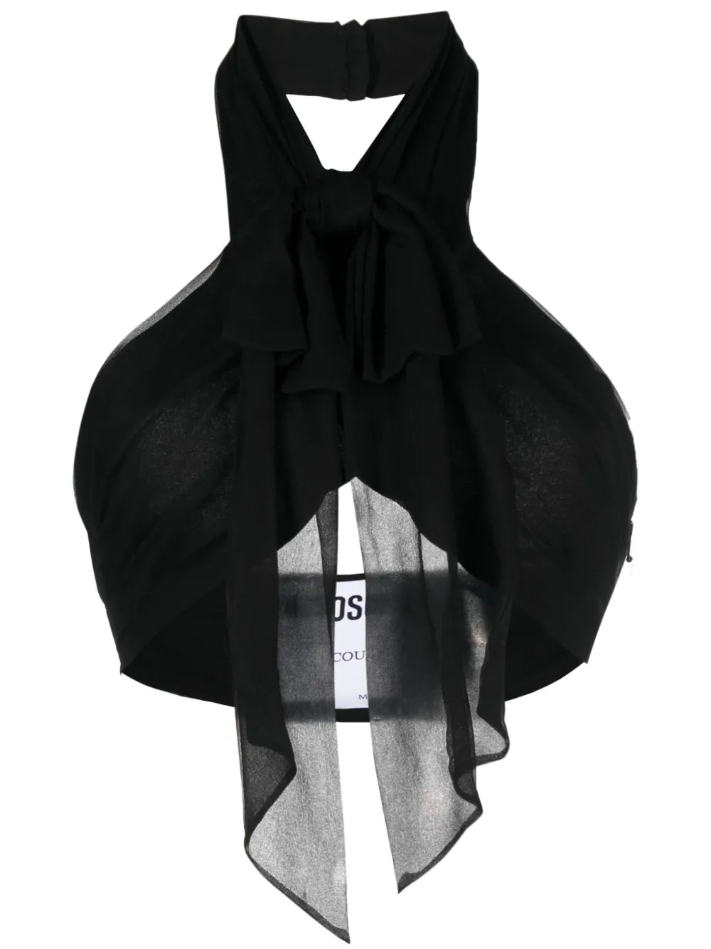 Backless Silk Crop Top