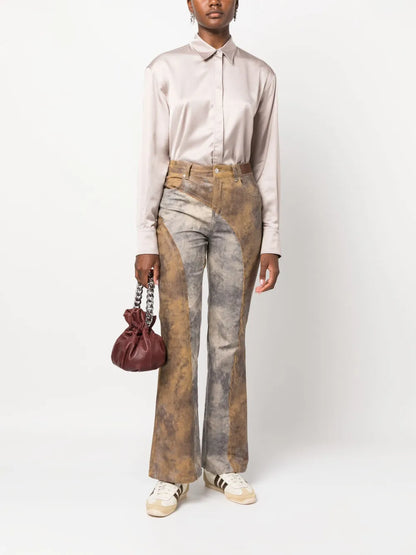 Batilda Boyfriend Satin-Finish Shirt
