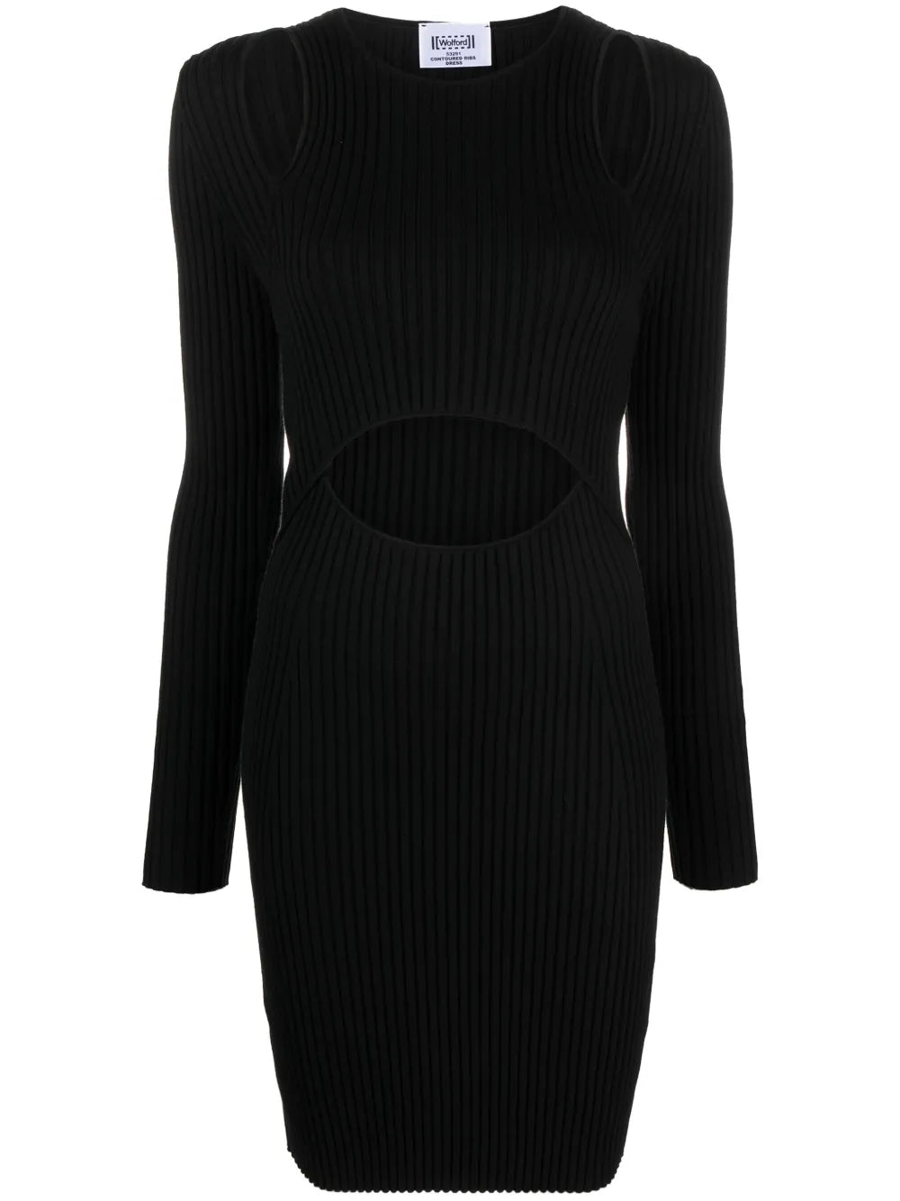 Contoured Ribbed-Knit Minidress