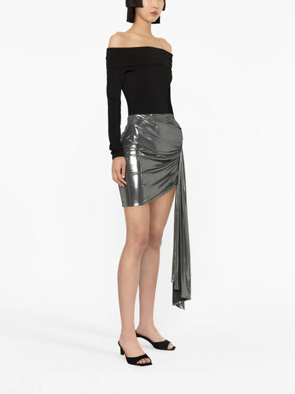 Asymmetric Mini Skirt