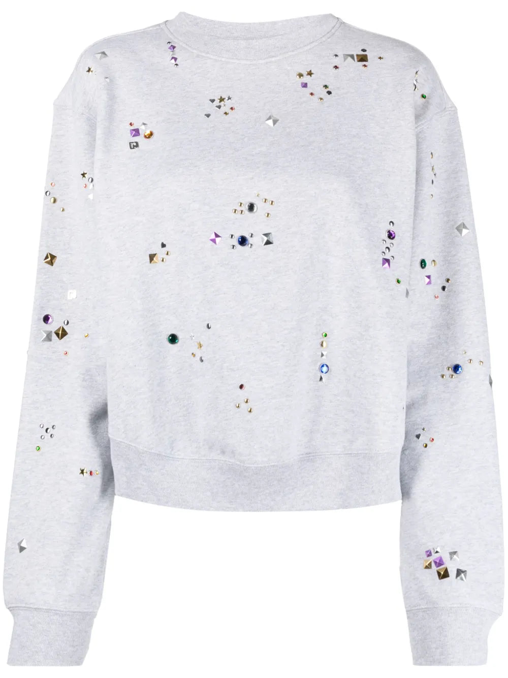 Stud-Detail Organic Cotton Sweatshirt