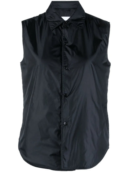 Classic-Collar Padded Gilet