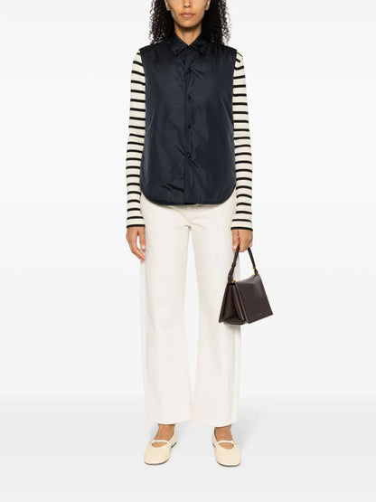 Classic-Collar Padded Gilet