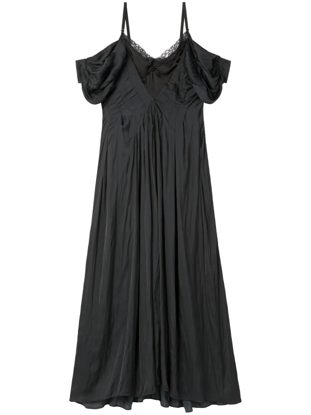 Off-Shoulder Lace-Panel Dress