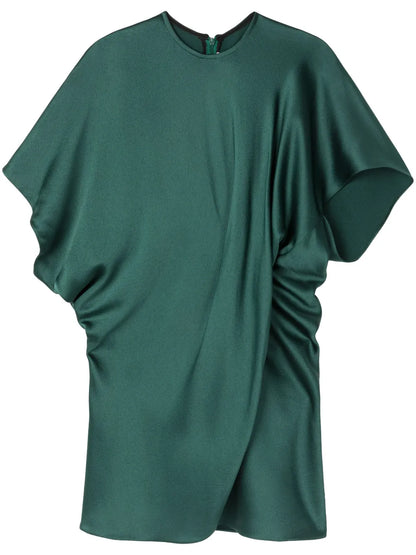 Gathered Crepe Blouse