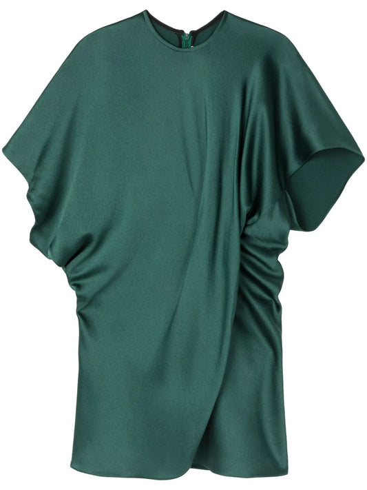 Gathered Crepe Blouse