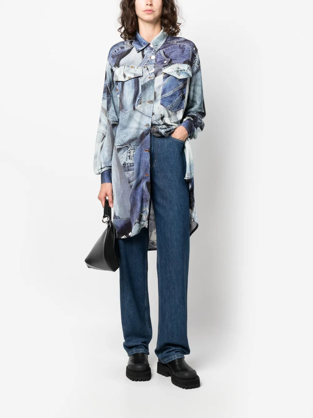 Graphic-Print Long-Sleeve Shirt