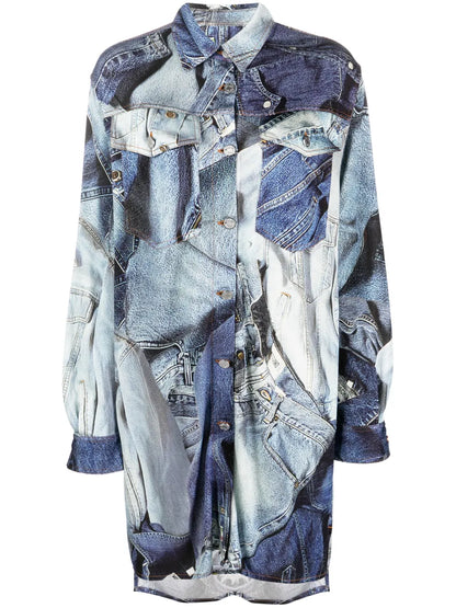 Graphic-Print Long-Sleeve Shirt