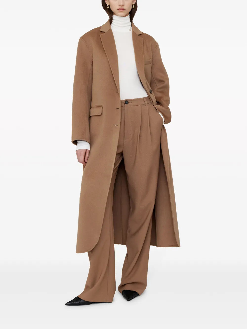 Carrie Pleat-Detailing Tailored Trousers