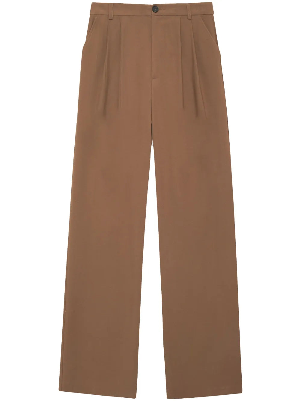 Carrie Pleat-Detailing Tailored Trousers