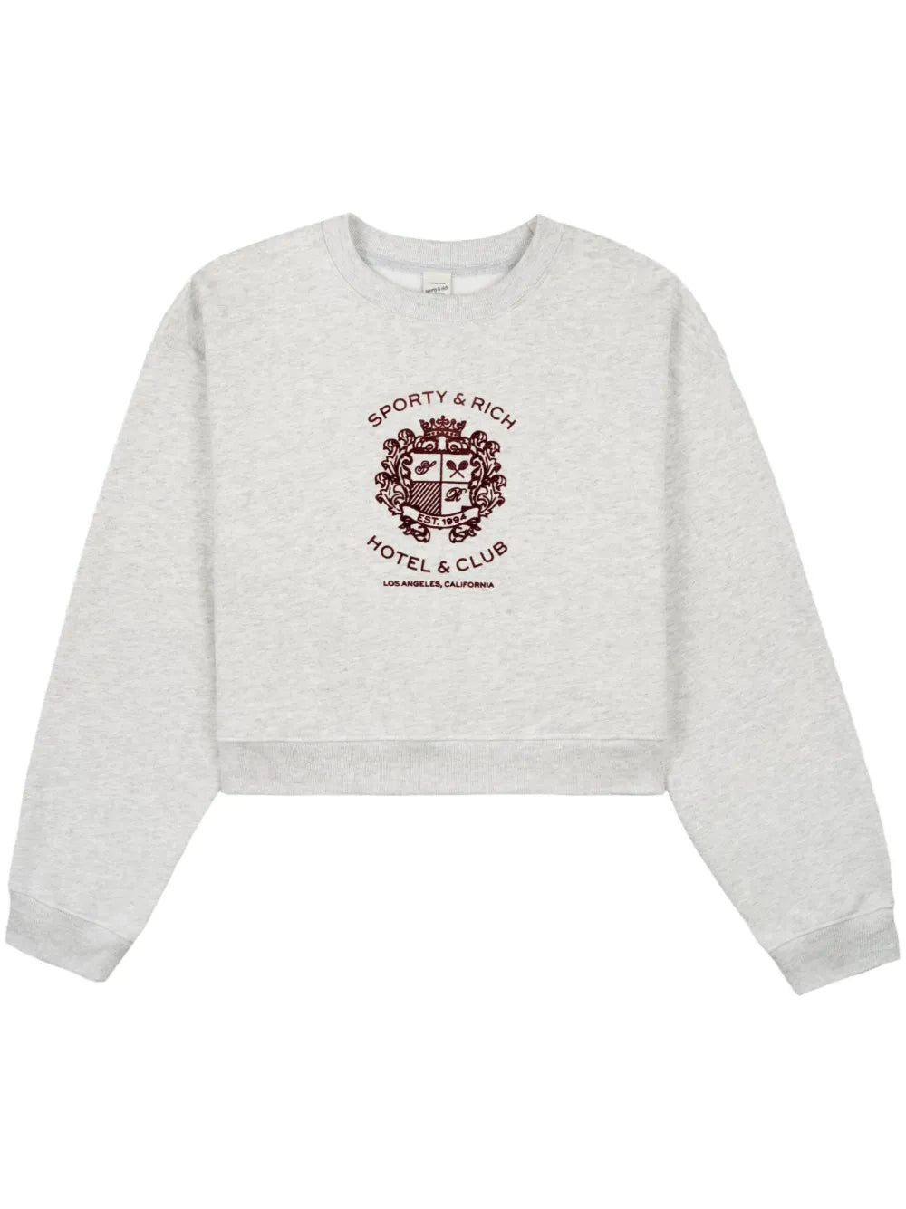 Hotel Crest-Motif Sweatshirt