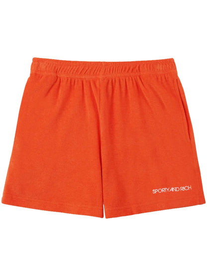 Logo-Embroidered Cotton Shorts