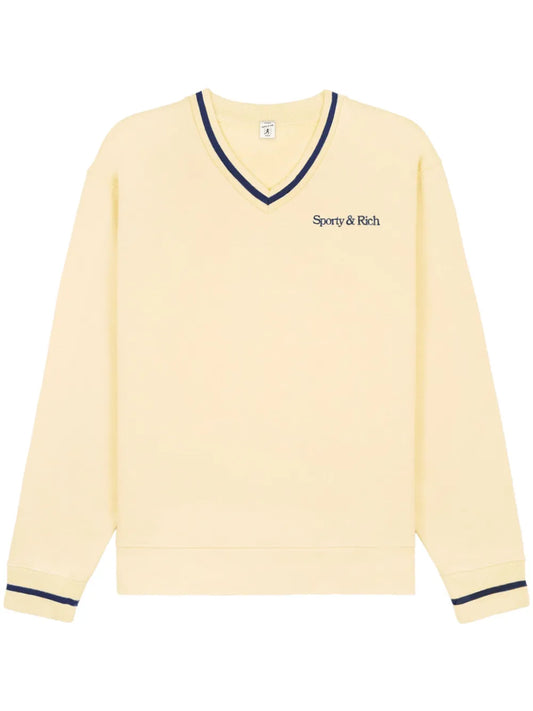 New Serif V-Neck Jumper
