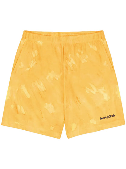 Logo-Embroidered Cotton Track Shorts