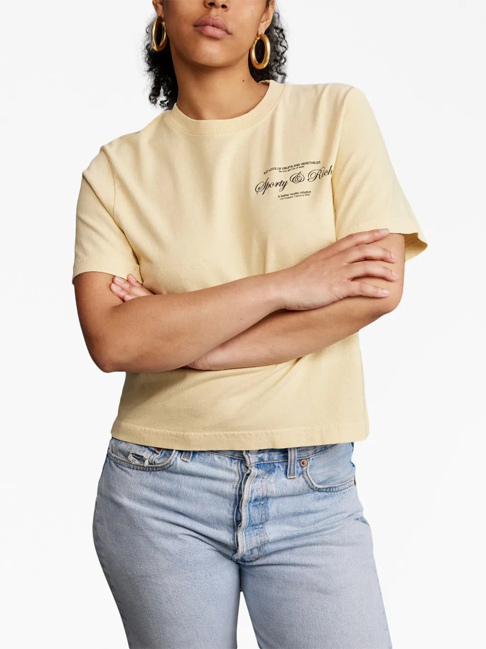Logo-Print Cropped T-Shirt