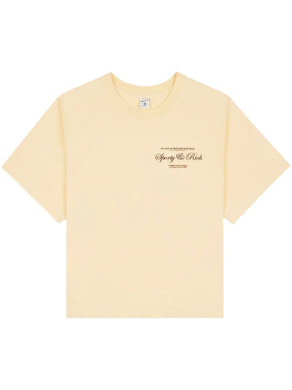 Logo-Print Cropped T-Shirt