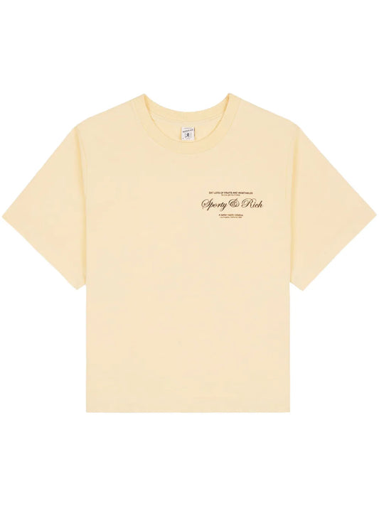 Logo-Print Cropped T-Shirt