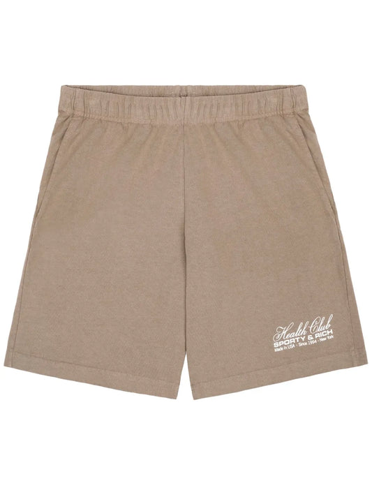 Logo-Print Cotton Shorts