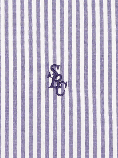 Src Logo-Embroidered Striped Shirt