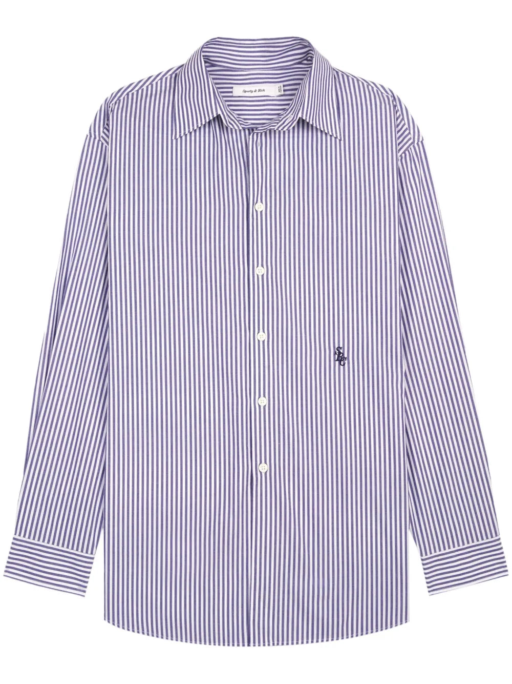 Src Logo-Embroidered Striped Shirt