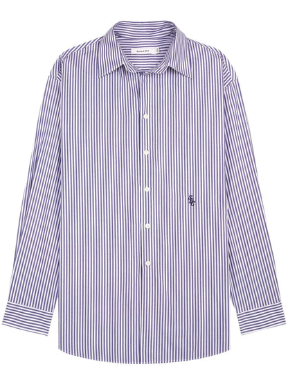 Src Logo-Embroidered Striped Shirt