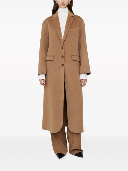 Quinn Notched-Lapels Coat