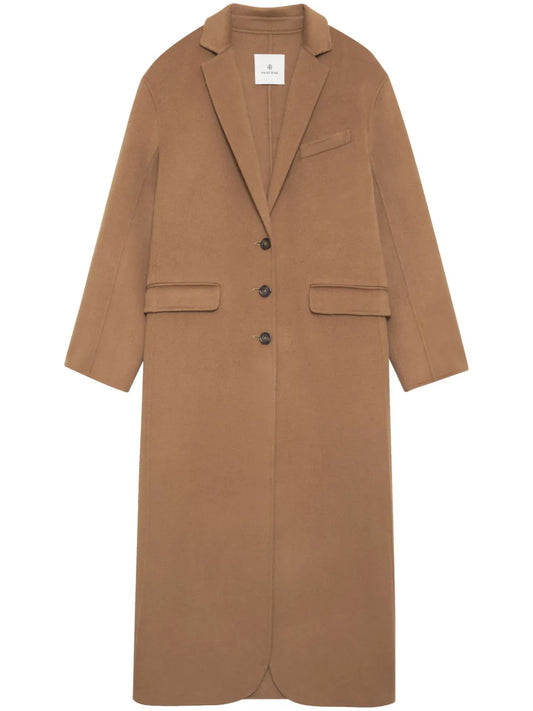 Quinn Notched-Lapels Coat