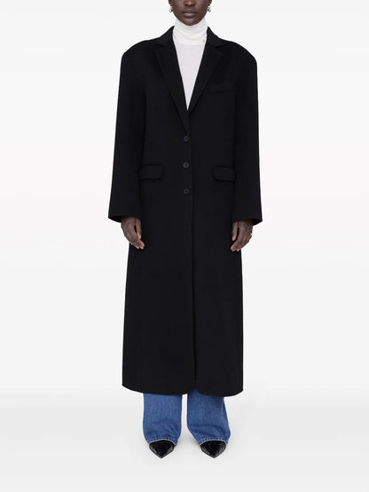 Quinn Notched-Lapels Coat